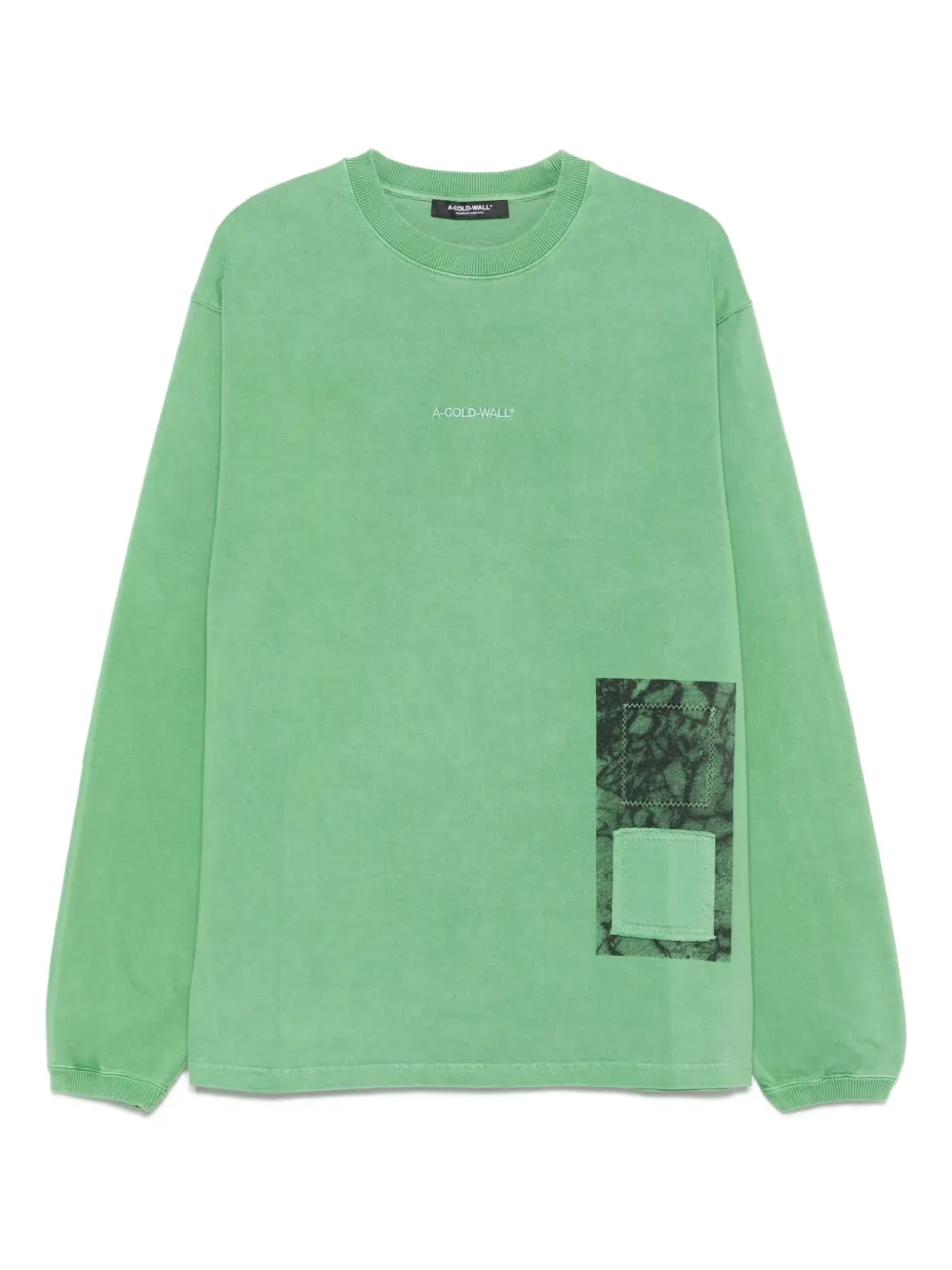 A-COLD-WALL* Cubist cotton sweatshirt Groen
