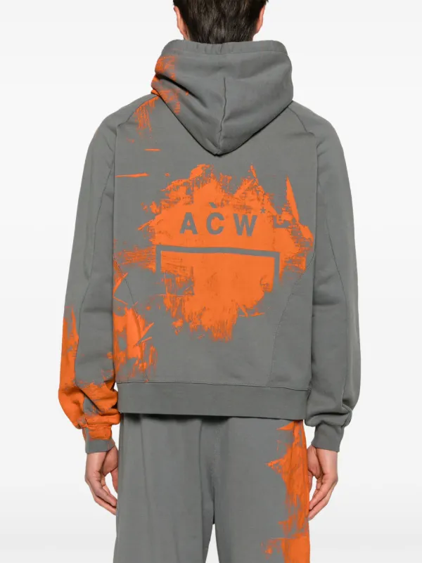 ★送料・関税込★A-COLD-WALL★COTTON HOODIE SWEATSHIRT★ A-COLD-WALL* cotton sweatshirt Brutalist Hoodie men's black