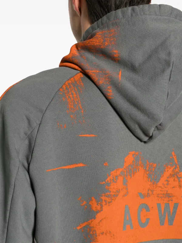 A-COLD-WALL* Brushstroke Cotton Hoodie | Grey | FARFETCH