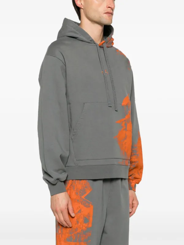 A-COLD-WALL* Brushstroke Cotton Hoodie | Grey | FARFETCH