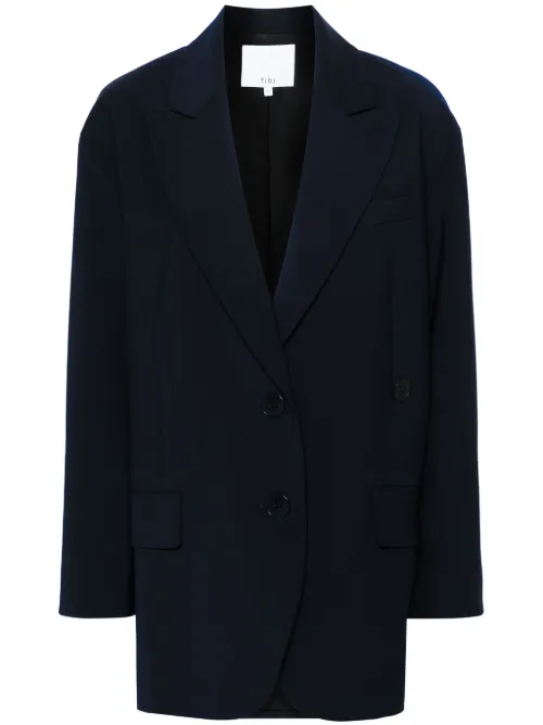 Blazer Liam à simple boutonnage - Tibi - Modalova