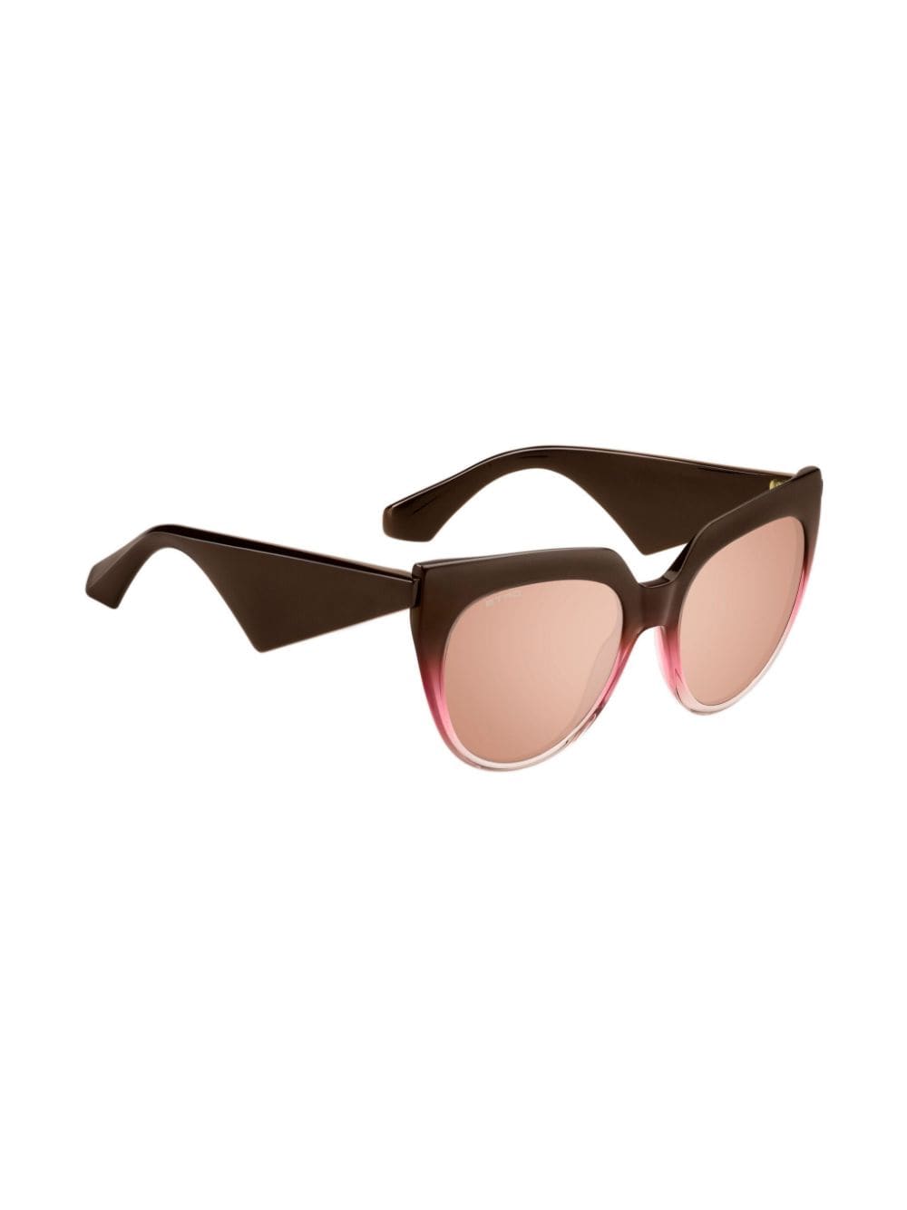Shop Etro Tailoring Cat-eye Frame Sunglasses In Brown