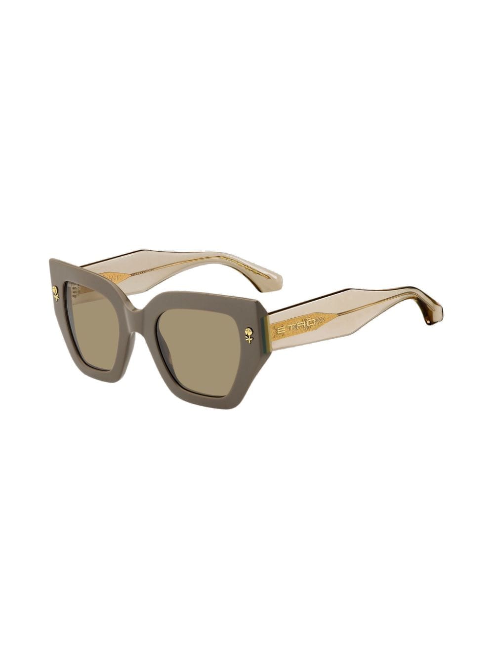 ETRO mania zonnebril met vierkant montuur - Bruin