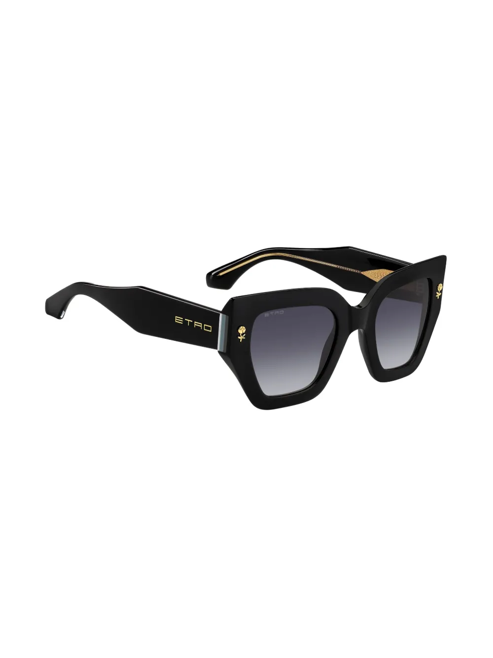 Shop Etro Mania Oversized-frame Sunglasses In Black