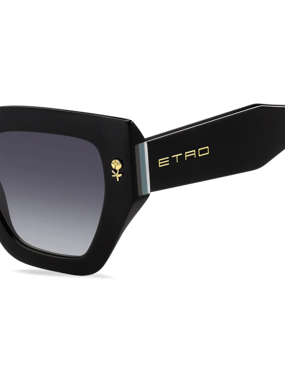 Shop Etro Mania Oversized-frame Sunglasses In Black