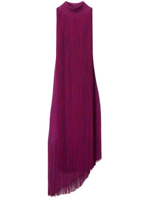 Burberry Midi-jurk met franje