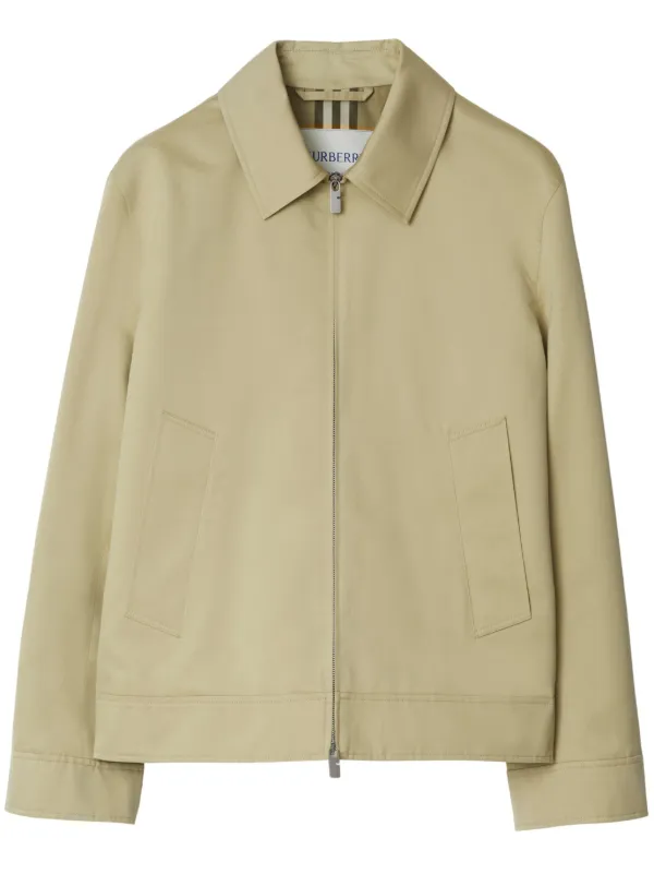 Burberry Harrington Shirt Jacket Neutrals FARFETCH NO