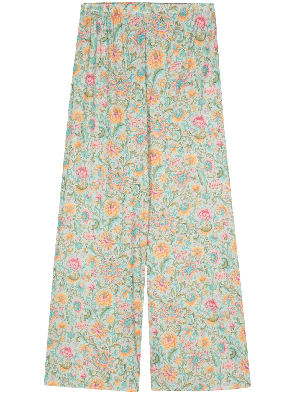 floral straight trousers
