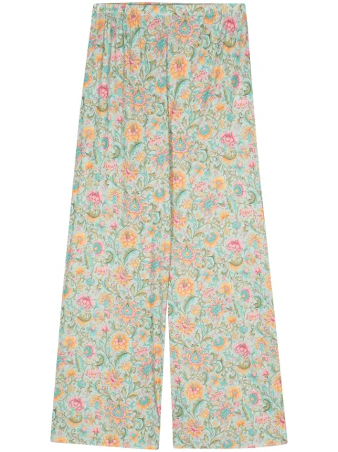 Louise Misha floral straight trousers