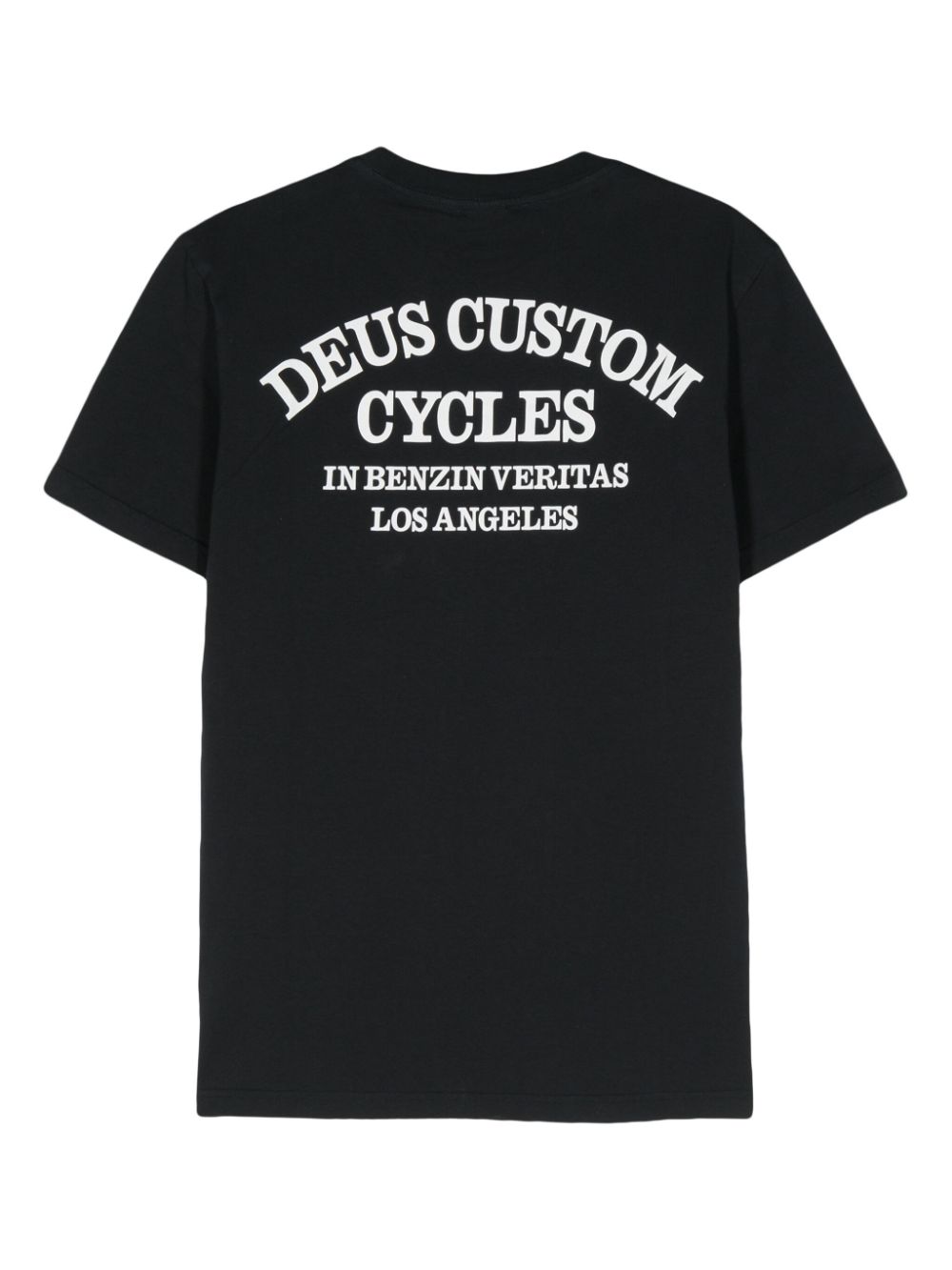 Deus Ex Machina T-shirt met logopatch - Zwart