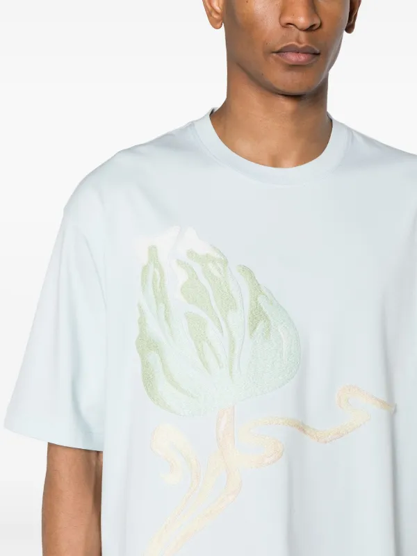 ランバン ロゴ刺繍Tシャツ アイボリー Lanvin - Unisex Lanvin Logo Classic T-shirt | HBX - Globally