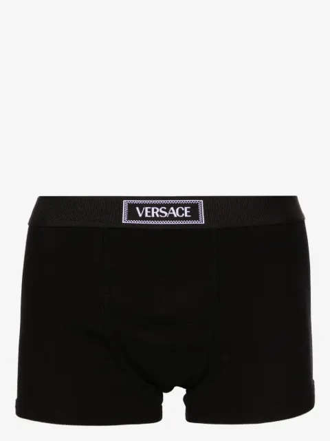 Versace cotton ribbed trunks