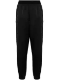Y-3 logo-print seersucker track pants - Black