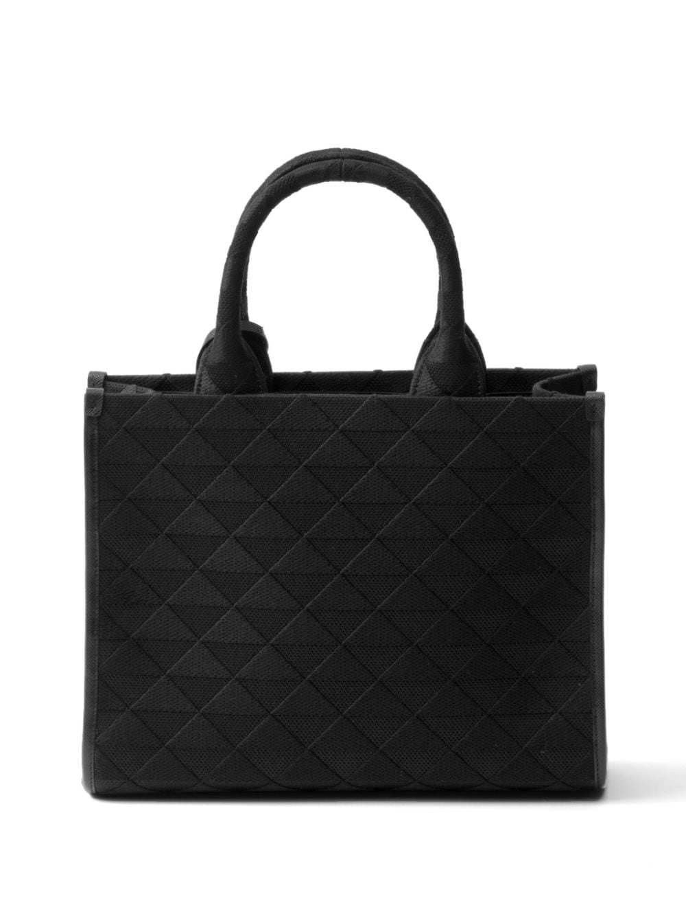 Shop Prada Medium Triangle-logo Tote Bag In 黑色