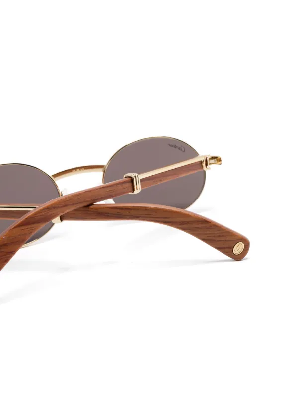 パ*ル様 Cartier ゴールドフレーム オーバル サングラス　度入り Cartier Eyewear オーバルフレーム サングラス | ゴールドトーン
