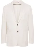 Canali mélange-effect single-breasted blazer - Neutrals