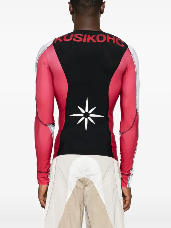 KUSIKOHC Rider colour-block Jersey T-shirt | Black | FARFETCH