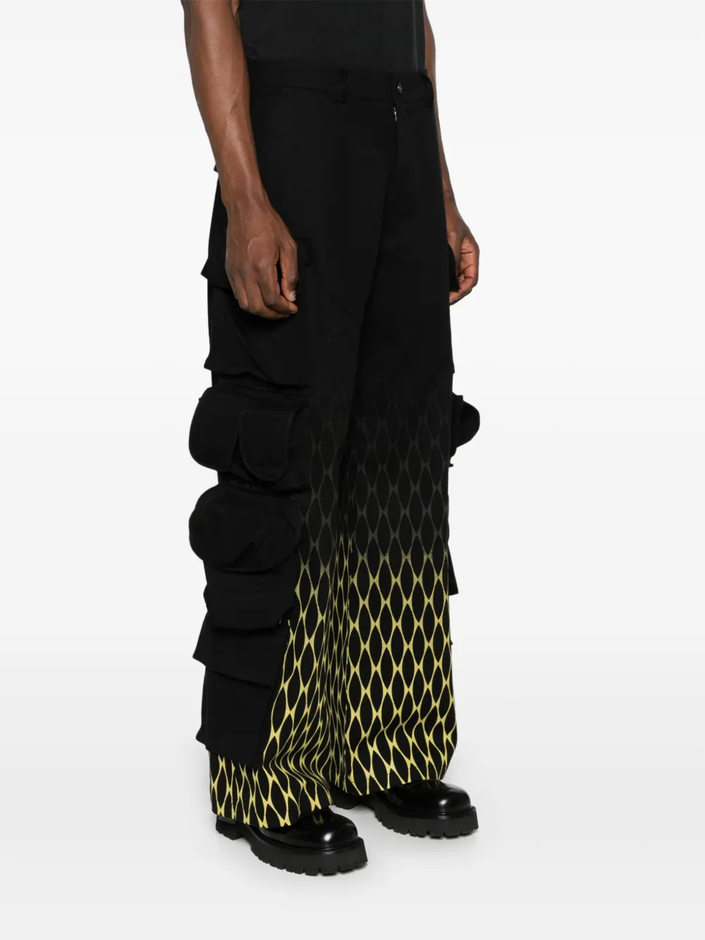 KUSIKOHC Pyjamabroek met geometrische print Zwart