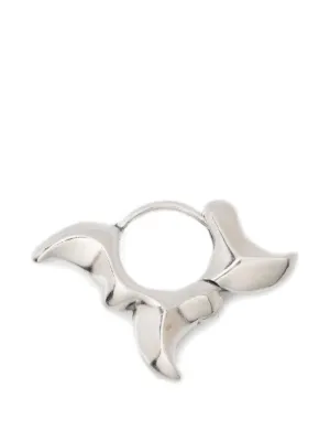 Off-White Arrow Mono ピアス | シルバートーン | FARFETCH JP