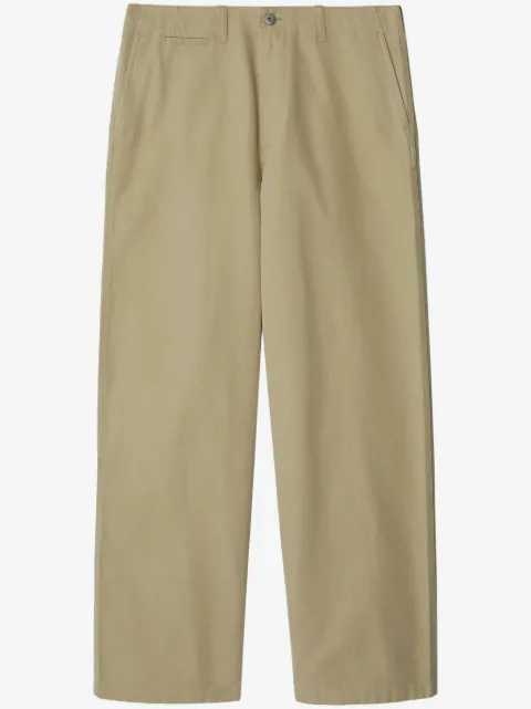 Burberry straight-leg cotton chinos