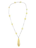 CHANEL Pre-Owned 1999 CC faux-pearl pendant necklace - Silver