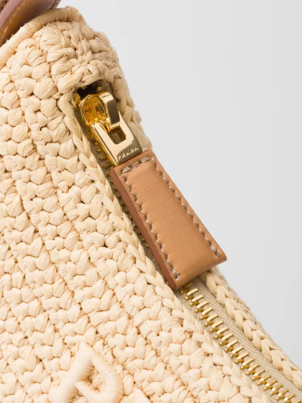 Prada Arqué Woven Shoulder Bag - Farfetch