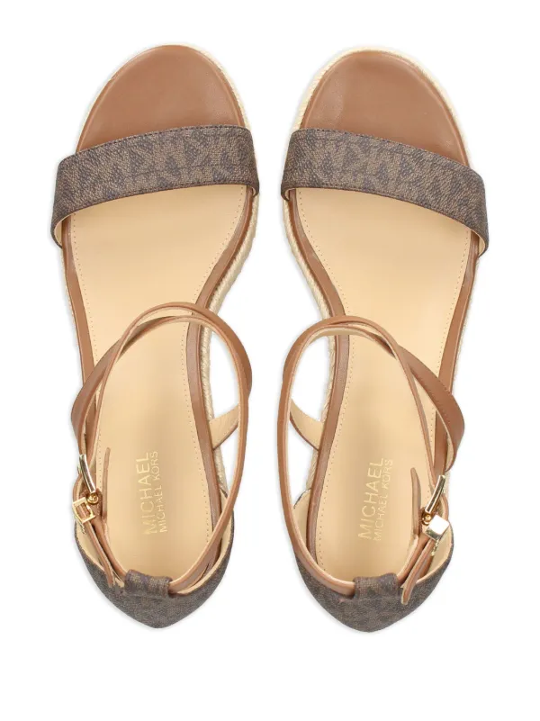 Michael kors sandals browns on sale