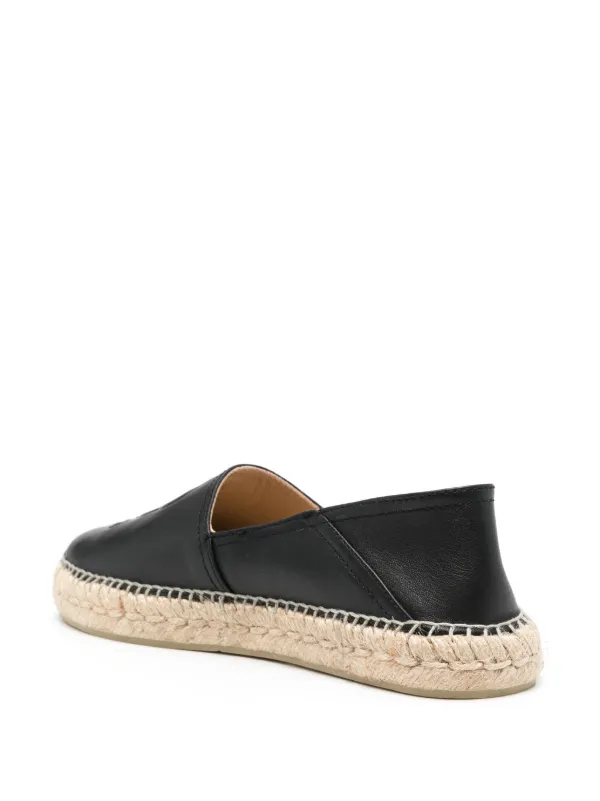 Kenzo Boke Flower 2.0 Leather Espadrilles Black