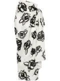 MSGM floral-print linen maxi skirt - Neutrals