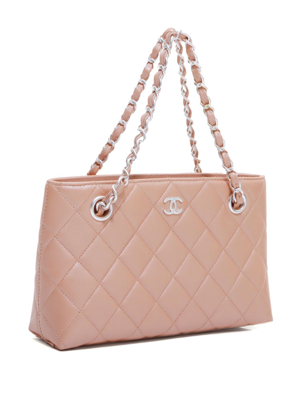 CHANEL 1997-1999 CC diamond-quilted tote bag Women