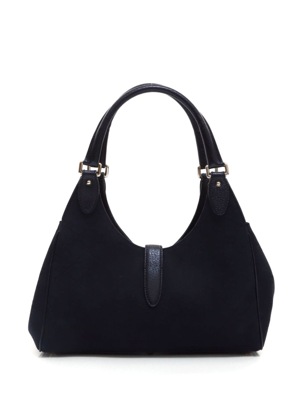 Pre-owned Gucci Jackie Canvas Shoulder Bag In 黑色