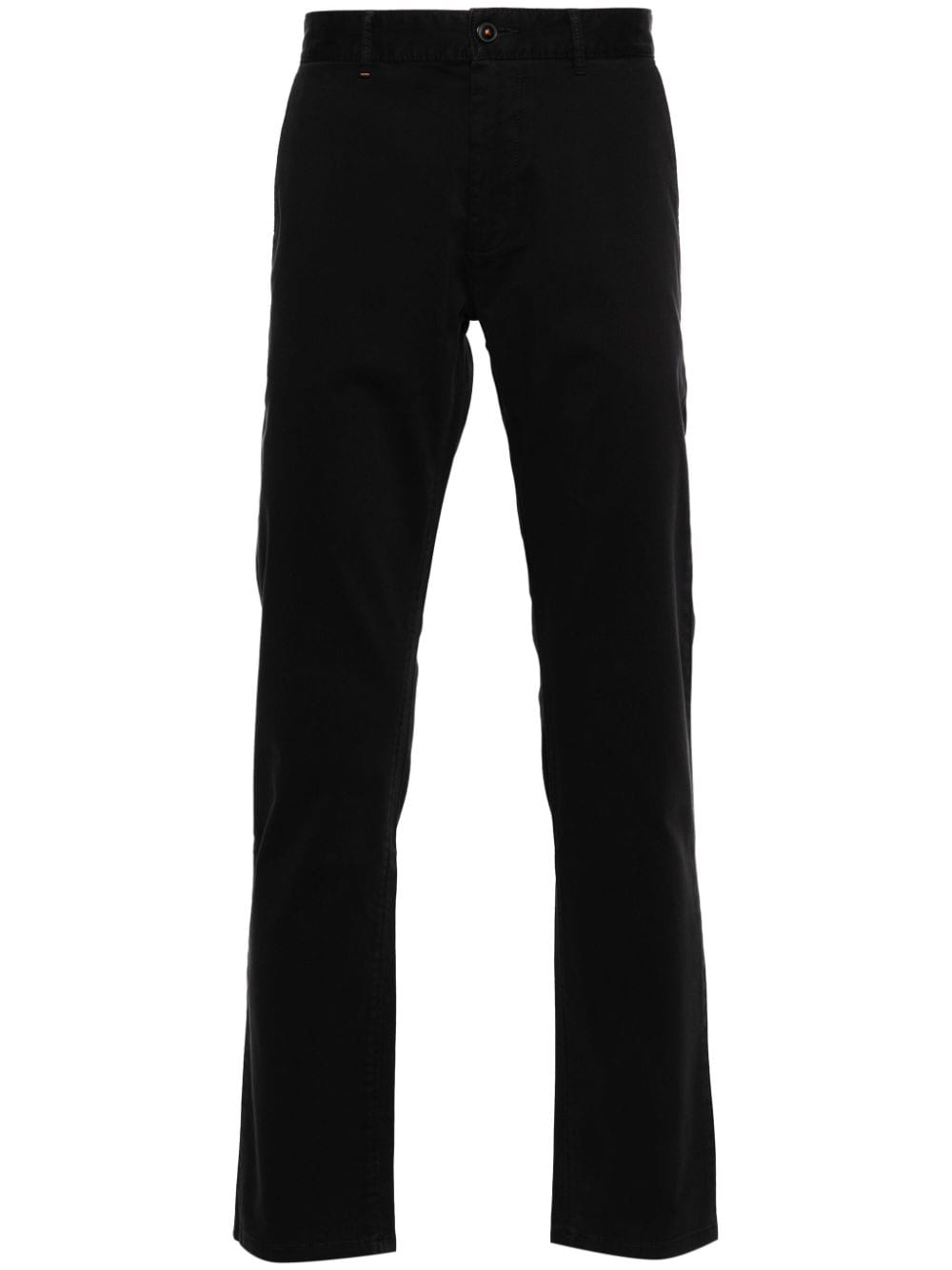Hugo Boss Straight-leg Trousers In 黑色