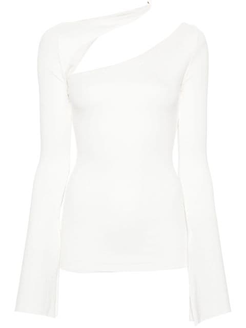 MANURI Sandy cut out-detail blouse