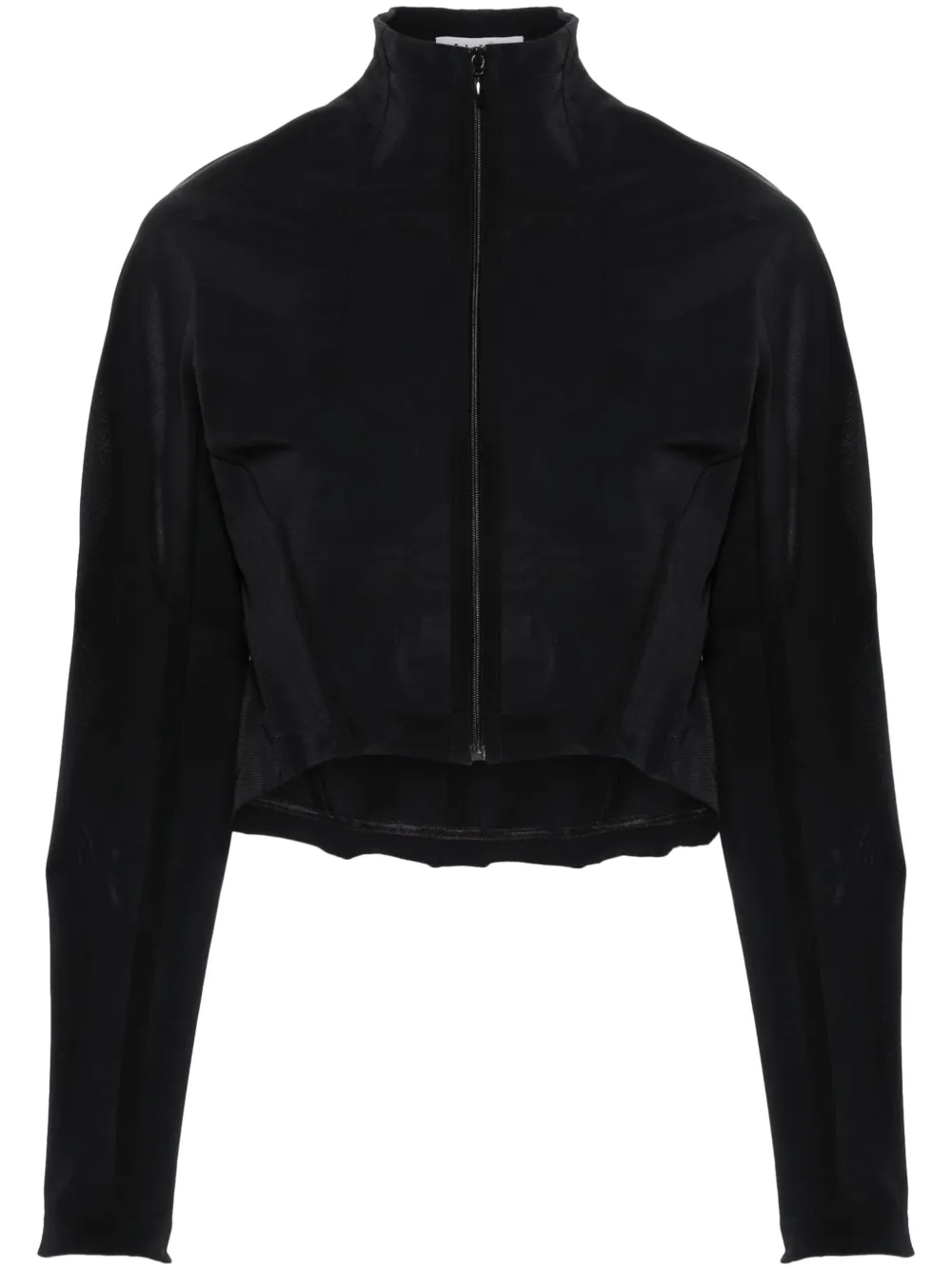 Alaïa chamarra corta con paneles de malla | negro | Image 1