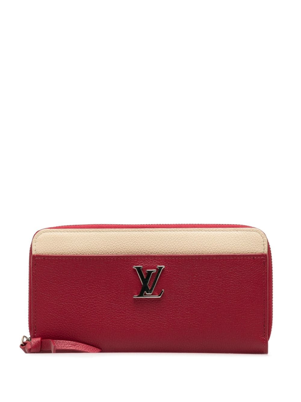 Pre-owned Louis Vuitton 2018  Lockme Zippy Wallet In Red