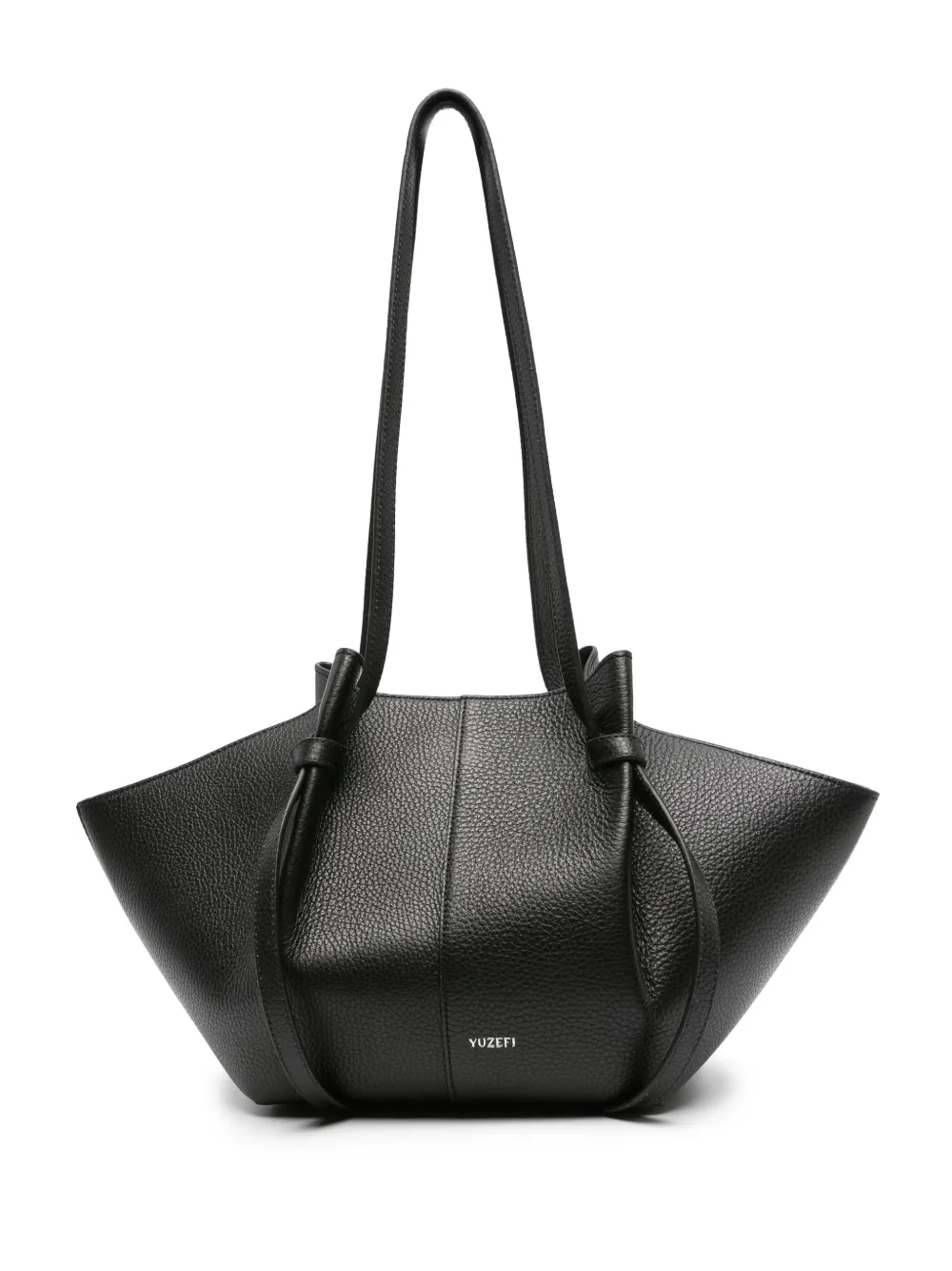 yuzefi mochi leather tote bag - noir