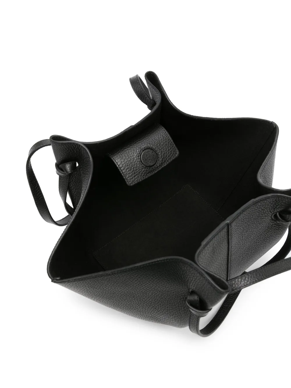 Yuzefi Mochi leren shopper Zwart