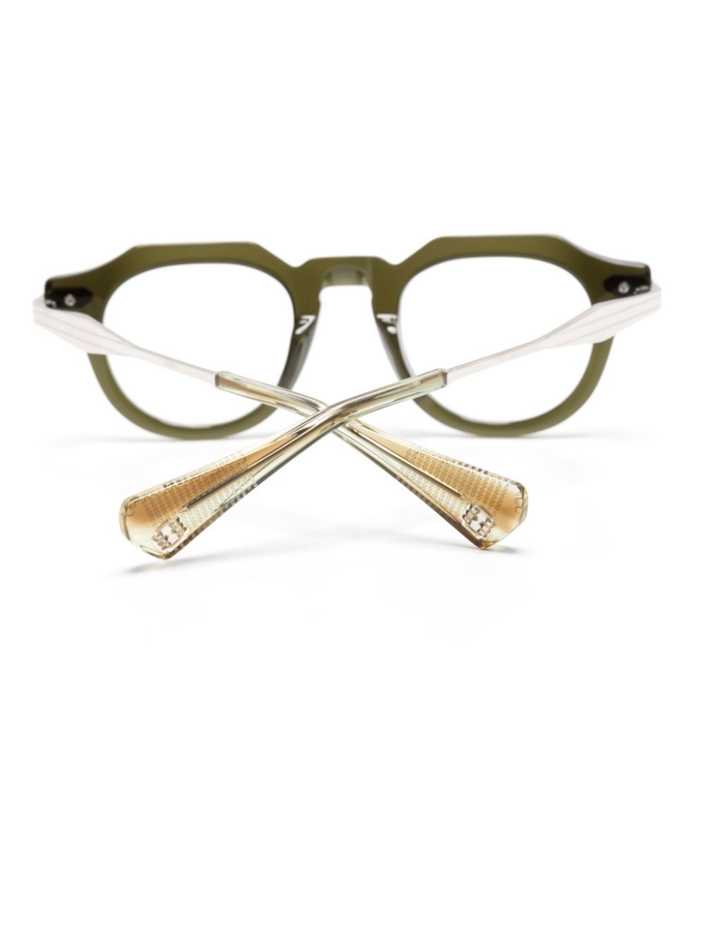 T Henri Eyewear M1 zonnebril met geometrisch montuur Groen