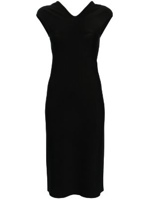 MRZ virgin wool midi dress - Black