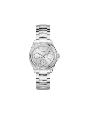 Orologio Lexington oversize tonalità argento con pavé in ARGENTO