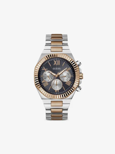 GUESS USA Equity stainless steel 44mm watch