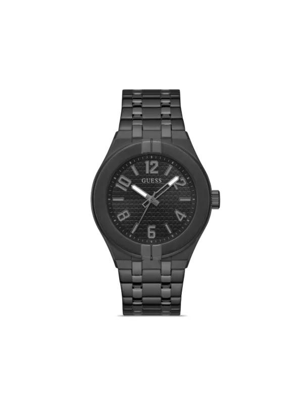 GUESS USA Reloj En Acero Inoxidable De 44mm Con Batería Negro