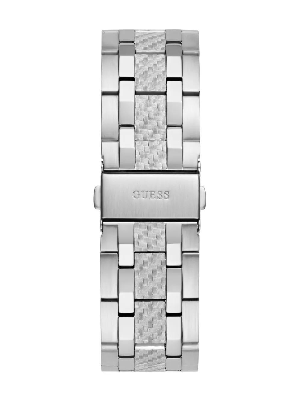 Shop Guess Usa Stainless Steel Chronograph 44mm In Schwarz