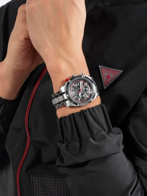 GUESS USA Edelstahl-Chronograph 44mm - Farfetch