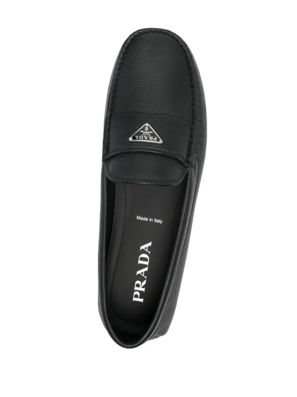 PRADA ブラックレザー　ローファー ブラック レザー ローファー | PRADA