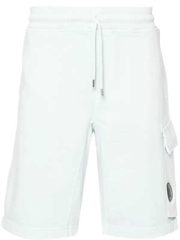 C.P. Company Lens detail Cotton Shorts Blue FARFETCH AU