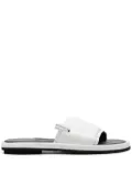 Premiata patent leather slides - White