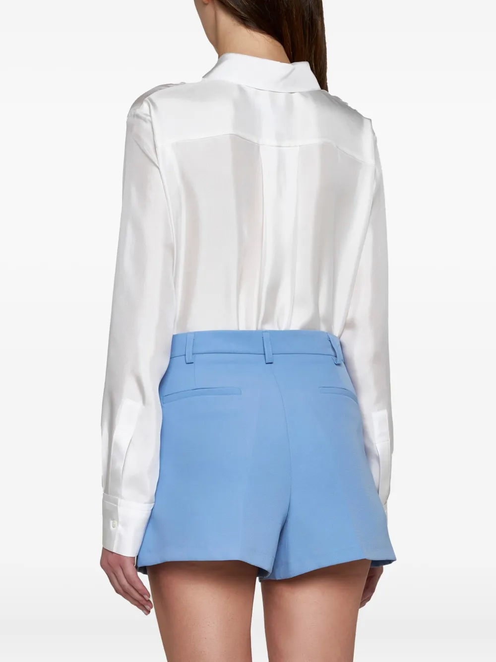 Blanca Vita pocket-detail tailored shorts CIELO