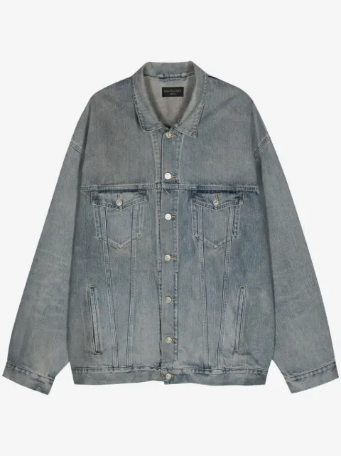 Balenciaga chaqueta con logo estampado