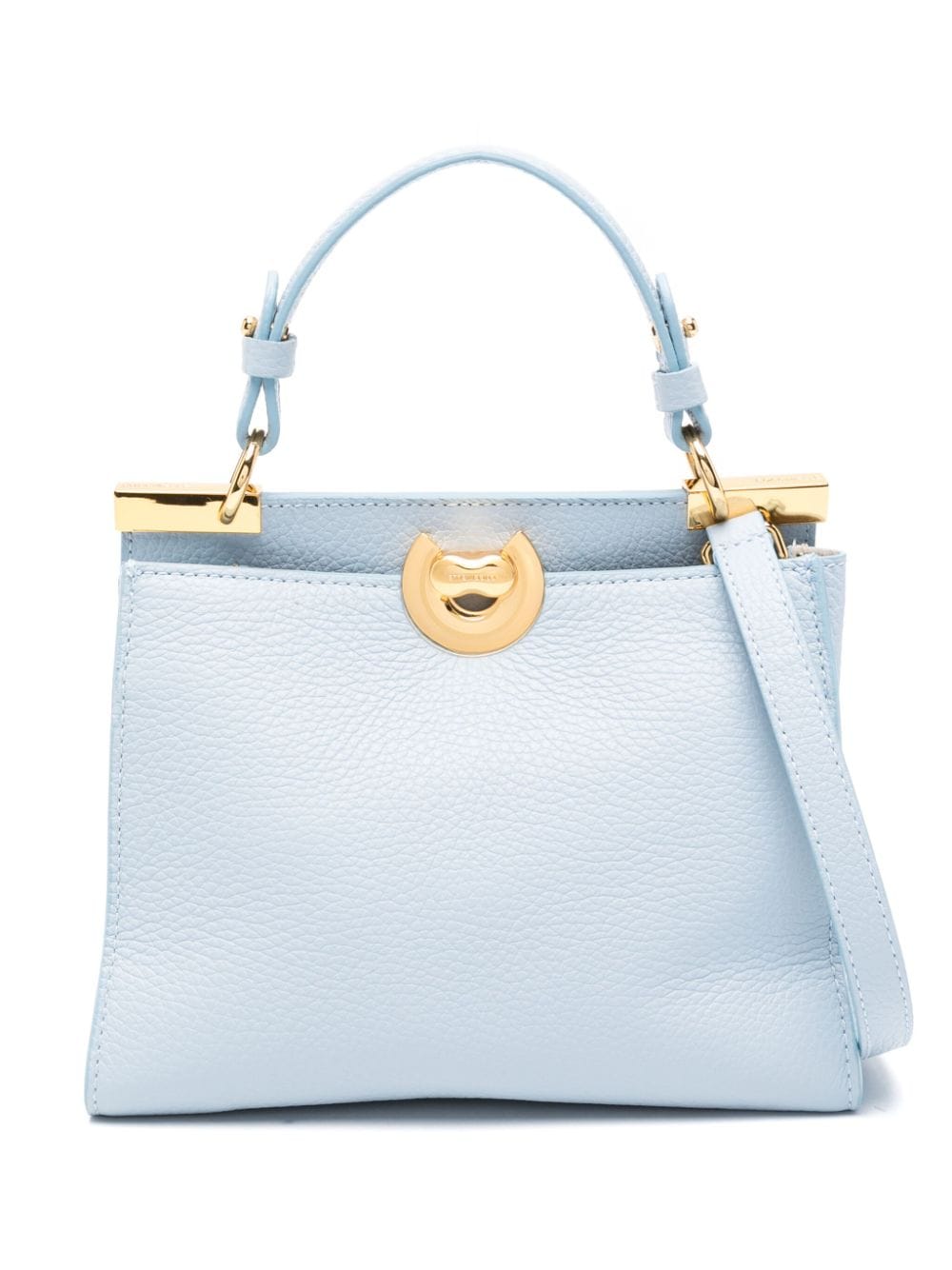 Shop Coccinelle Small Binxie Leather Tote Bag In Blue